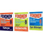Fenomen Yayınları 8. Sınıf LGS Türkçe + Matematik + Fen Bilimleri Çıkmış Sorular ve Ikiz Soruları (2018-2024)