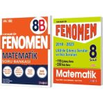 Fenomen Yayınları 8. Sınıf Matematik B Soru Bankası - LGS Matematik Çıkmış Sorular ve İkiz Soruları 2018-2023 2'li Set