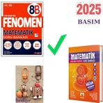 Fenomen Yayınları 8B MATEMATİK SORU BANKASI + MOZAİK 8.SINIF MATEMATİK SORU BANKASI SET ÇANTA SÜSÜ HEDİYELİ