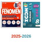 Fenomen Yayınları FENOMEN 8B MATEMATİK + ZOOM 8.SINIF FEN BİLİMLERİ SET 2025-2026.