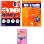 Fenomen Yayınları LGS 2026 8B MATEMATİK + MOZAİK MATEMATİK SORU BANKALARI SET FİŞ TUTUCU HEDİYE