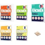Fenomen Yayınları LGS 8. Sınıf B Serisi Matematik Soru Bankası - Fen Bilimleri Soru Bankası - Türkçe Soru Bankası 5'li Set + Telefon Tutucu