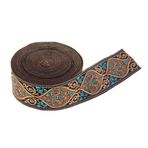 Fenteer 5 metre orta çağ şerit dokuma bant, dekoratif bant, süs bandı, dantel kumaş, dikiş, el işi, dekorasyon, koleksiyon defteri için - 3 cm