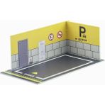 Fenteer Pvc Araba Modeli Diorama Park Sahnesi 1/24 Araba Garaj Ekran Oyuncak Otopark (Yurt Dışından) - df