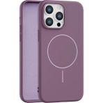 Fenza iPhone 14 Pro Max Uyumlu Içi Kadife Magsafe Wireless Şarz Özellikli Gül Kurusu Renkli Telefon Kılıfı