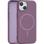Fenza iPhone 14 Uyumlu Içi Kadife Magsafe Wireless Şarz Özellikli Gül Kurusu Renkli Telefon Kılıfı