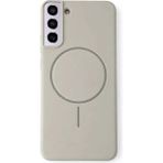 Fenza Samsung Galaxy S22 Plus Uyumlu Içi Kadife Magsafe Wireless Şarz Özellikli Taş Renkli Telefon Kılıfı - Taş Rengi