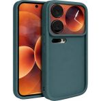 Fenza Xiaomi 17 Pro Max Uyumlu Kamera Çıkıntılı Mat Silikon Telefon Kılıfı - Yeşil