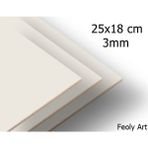 Feoly Art 3 mm 25X18 Mdf Plaka (4 Adet) - Hobi, Maket, Ahşap El Sanatları Için Uygun (4`lü Paket)