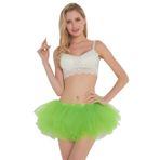 FEOYA 5 Katmanlı Tutu Etekler Kısa Kadınlar Fantezi Elbise Etek LED Kostüm Yetişkin Petticoat Kısa Kabarık Underskirt Bir Boyut 13 renkler, Fluo, One Size
