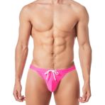 FEOYA Ayarlanabilir İpli Esnek Bikini Yüzme Külot Atletik Seksi Kılıfı Külot Bikini Mayo Erkek Düşük Bel Yüzmek Külot, gül, S