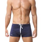 FEOYA Erkek Seksi Mayo Külot Düşük Bel Hızlı Kuruyan Mayo Kurulu Şort İpli Yaz Plaj Mayo Bikini Spor Yüzme Şort Boksörler Erkek Yüzme İç Çamaşırı, mavi (Royal Blau), S