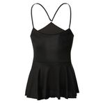 FEOYA Erkek Sissy elbise, seksi gecelik, ayarlanabilir askılı, sırtı açık elbise, crossdressers iç çamaşırı, gece kulübü, parti, kostümlü oyun, kıyafet, siyah, tek beden