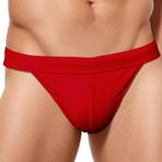 FEOYA Erkekler Bikini Yüzmek Külot Düşük Bel İpli Mayo Plaj Mayo Kılıfı ile, Kırmızı, S