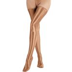 Feoya Silky Gloss 1-Kahverengi Hold Up Kadın Yüksek Çorap