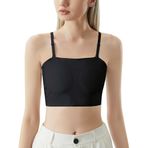 Feoya Tank Top Slim Fit Cosplay 02-Siyah Spor Kadın Büstiyer