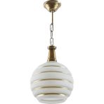 Fer Avize 2046 Modern Eskitme Altın Tekli Cam Sarkıt Avize - Gold