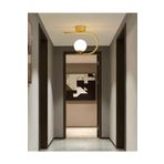 Fer Avize Alina Modern Metal Tekli Plafonyer Gold Hol - Mutfak Tekli Avize