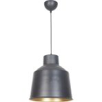 Fer Avize Bonita Modern Tasarım Siyah Içi Gold Renk Metal Tekli Avize - 1