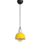 Fer Avize Bükreş Modern Tasarım Cafe Mutfak Hol Salon Sarı Renk Metal Tekli Avize