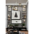 Fer Avize Çello Modern Lüks Tasarım Gold Renk Bal Camlı Tavan Yemek Masası Üstü -Salon 4 Lü Avize - Gold - Bal Rengi