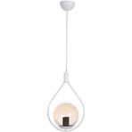 Fer Avize Deco Modern Tasarım Cafe - Mutfak - Salon - Hol Beyaz Renk Bal Camlı Tekli Avize