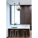 Fer Avize Deco Modern Tasarım Cafe - Mutfak - Salon - Hol Krom Renk LED Tekli Avize - 1