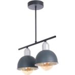 Fer Avize Elton Modern Tasarım Yatak Odası - Salon - Mutfak - Cafe Anrasit Renk 2 Li Avize - Antrasit