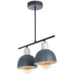 Fer Avize Elton Modern Tasarım Yatak Odası - Salon - Mutfak - Cafe Anrasit Renk 2 Li Avize