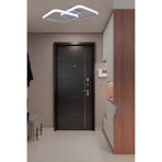 Fer Avize Enisa Modern Tasarım Antrasit Renk Salon Mutfak Hol Beyaz Led 2 Li Avize