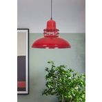 Fer Avize Fener Modern Tasarım Sıvama Sarkıt Metal Kırmızı Renk Sarkıt Cafe - Mutfak Tekli Avize