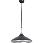 Fer Avize Flora Modern Tasarım - Cafe - Mutfak - Salon - Hol - Çocuk Odası Siyah - Gri Renk Tekli Metal Avize - Gri - Siyah - 1