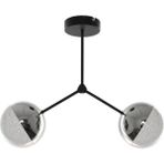 Fer Avize Focus Modern Tasarım Salon Mutfak - Cafe - Hol - Yatak Odası Krom Renk 2 Li Led Avize
