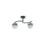 Fer Avize Fuji Modern Dekoratif Siyah Renk Salon - Mutfak - Yatak Odası 2 li Led Avize