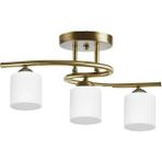 Fer Avize Fuji Modern Spor Tavan Plofonyer Silindir Camlı Eskitme 3’lü Avize