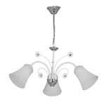 Fer Avize İDİL BEYAZ RENK MODERN LÜKS TASARIM 1167 BEYAZ CAMLI Salon - Mutfak - Yatak Odası 3 LÜ AVİZE