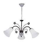 Fer Avize İDİL MODERN LÜKS TASARIM SİYAH RENK 1167 CAMLI Salon - Mutfak - Yatak Odası 3 LÜ AVİZE