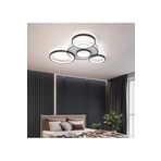 Fer Avize Leo Modern Tasarım Siyah Renk Beyaz Ledli Cafe - Mutfak - Salon Led Avize