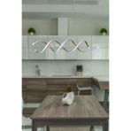 Fer Avize Liana Modern Tasarım Kahve Renk Beyaz Ledli Cafe - Mutfak - Salon 2 Li Led Avize