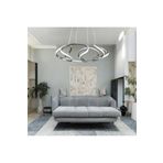 Fer Avize Lizbon Modern Tasarım Gri Renk Beyaz Ledli Cafe - Mutfak - Salon Led Avize