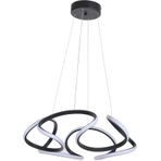 Fer Avize Lizbon Modern Tasarım Siyah Renk Beyaz Ledli Cafe - Mutfak - Salon Led Avize