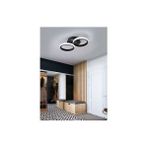 Fer Avize Lola Modern Tasarım Siyah Renk Salon Mutfak Hol Beyaz Led 2 Li Avize