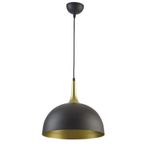 Fer Avize MANİLA MODERN SİYAH İÇİ ESKİTME RETRO METAL Sarkıt Cafe - Mutfak TEKLİ AVİZE