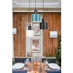 Fer Avize Mısra Özel Tasarım Modern Cafe Mutfak Salon 3 lü Metal Sarkıt Avize