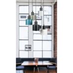 Fer Avize Mısra Özel Tasarım Modern - Cafe - Mutfak - Salon 5 Li Sarkıt Avize - Renkli
