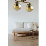 Fer Avize Nika Modern Eskitme Bal Cam Modern Salon - Mutfak - Yatak Odası 2 li Avize