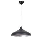 Fer Avize Nil Modern Tasarım Cafe Mutfak Salon Metal Siyah Içi Gri Renktekli Avize