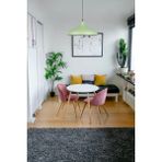 Fer Avize Nil Modern Tasarım Cafe Mutfak Salon Metal Yeşil Içi Beyaz Renk Tekli Avize - Açık Yeşil