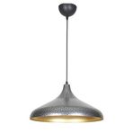 Fer Avize Nil Özel Modern Tasarım Gri içi Gold Metal Cafe - Mutfak Tekli Avize