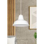 Fer Avize NO33 Modern Tasarım Beyaz Içi Beyaz Renk Metal Tekli Avize - 1